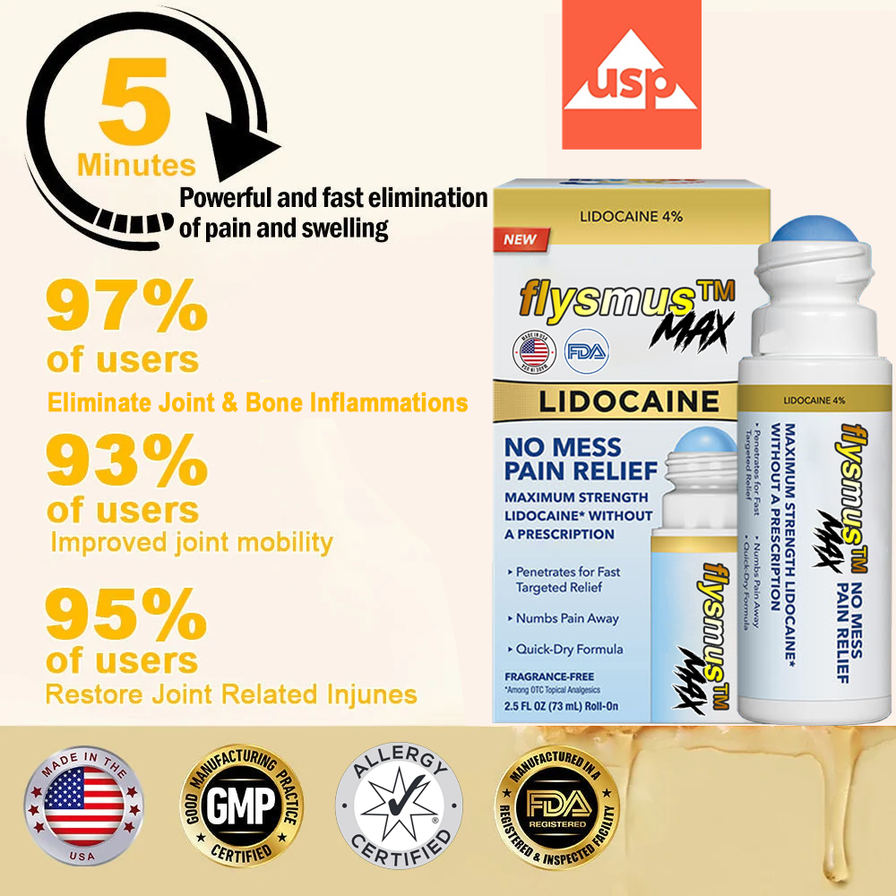 flysmus™ Lidocaine Scar-Free Pain Relief Healing Liquid