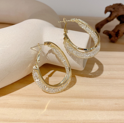 Lymphatic fashion Oval Earrings