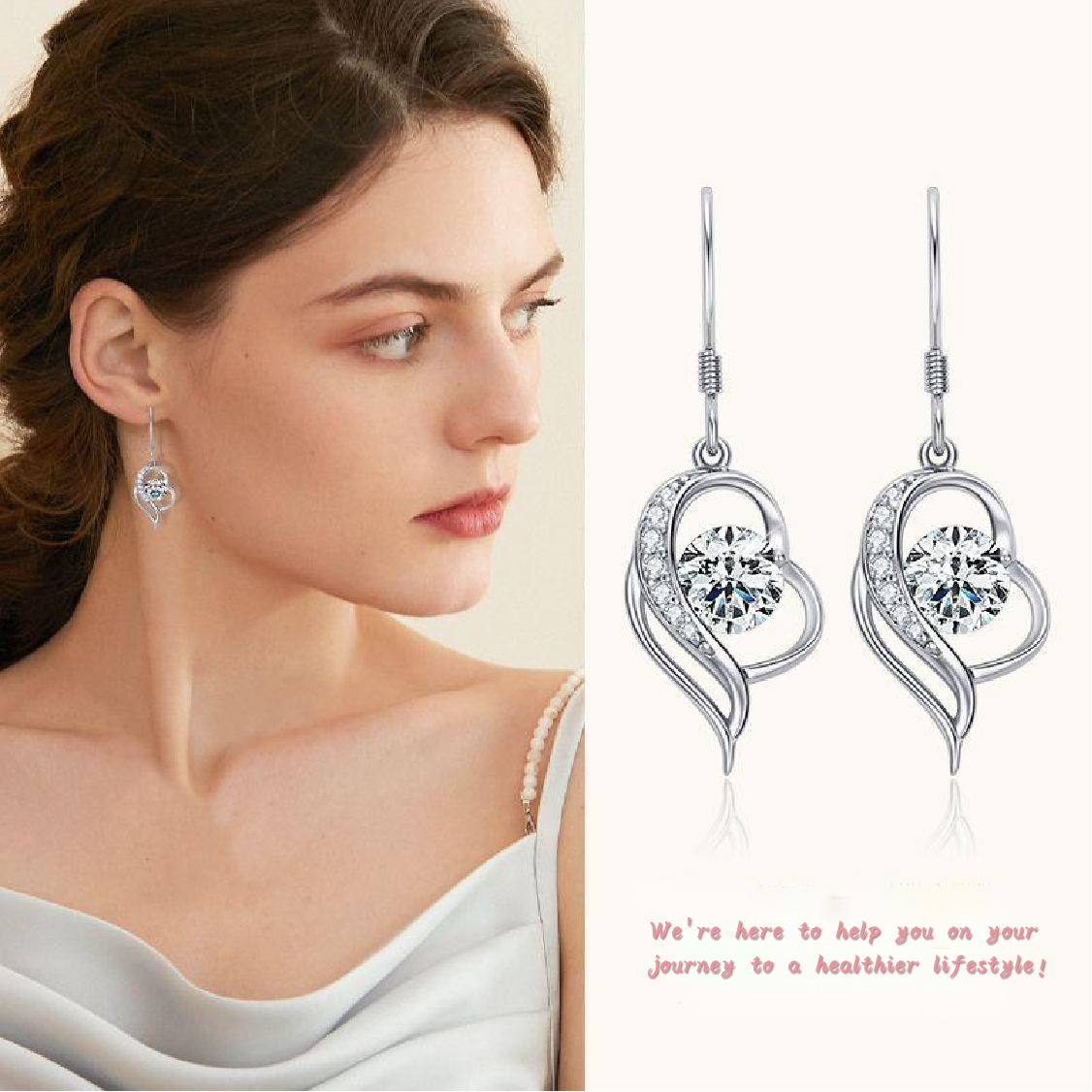 Moissan Masonite Lymphatic Drainage Earring