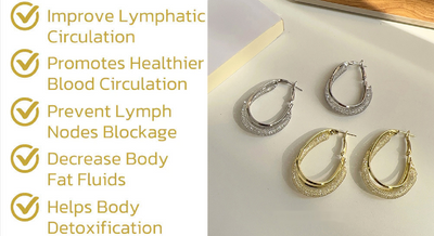 Lymphatic fashion Oval Earrings