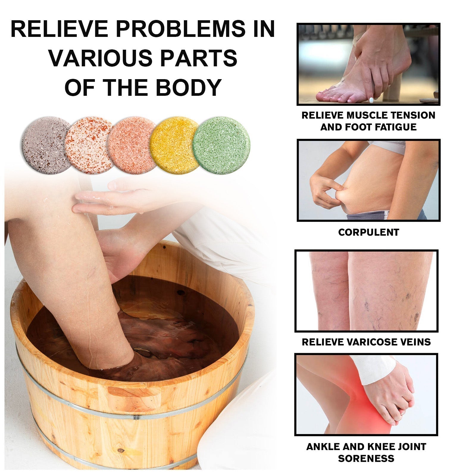 Natural Herbal Detox Cleansing Foot Soak Tablets