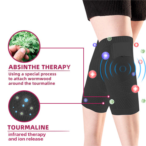 CC™ Ice slik Tourmaline Shaping &Detoxification Knee Sleeve--Breathable and sweat-absorbent