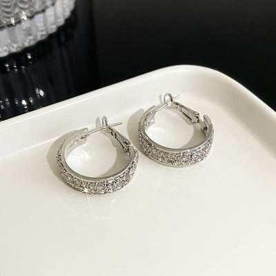 Lymphatic activity hoop earrings