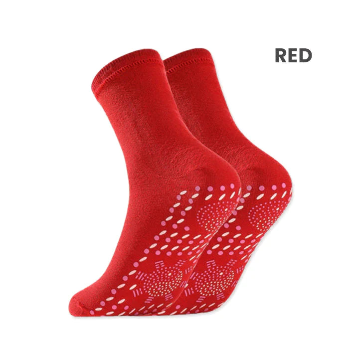 Reduce Fast Mugwort Acupressure Self-Heating Shaping Sock Detox Knee Bra D